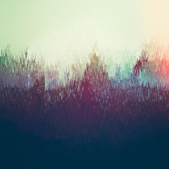 Inked characters fast fading on the frayed breaking paper