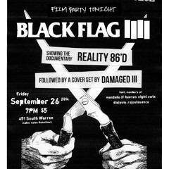 DAMAGED III (Black Flag tribute) - 9/26/14 @ the Bank Space, Syracuse, NY.