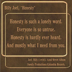 Billy Joel - Honesty- Guitar Piano Strings