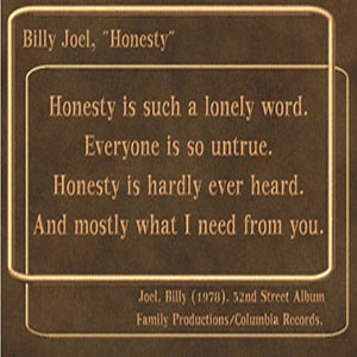 Stream Billy Joel - Honesty- Guitar Piano Strings by Finger Uke | Listen  online for free on SoundCloud