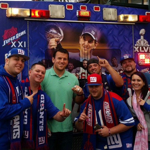 In a telephone interview today with former New York Giants Super Bowl champion lineman Chris Snee recalls how the G-FAMBULANCE brought back memories of his former offensive line. In this interview he talks about how seeing the five linemen on the back not