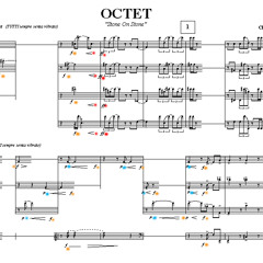 OCTET PROJECT, 12 pieces for fl, oboe, clarinet, bassoon, horn, trumpet, trombone & contrabass