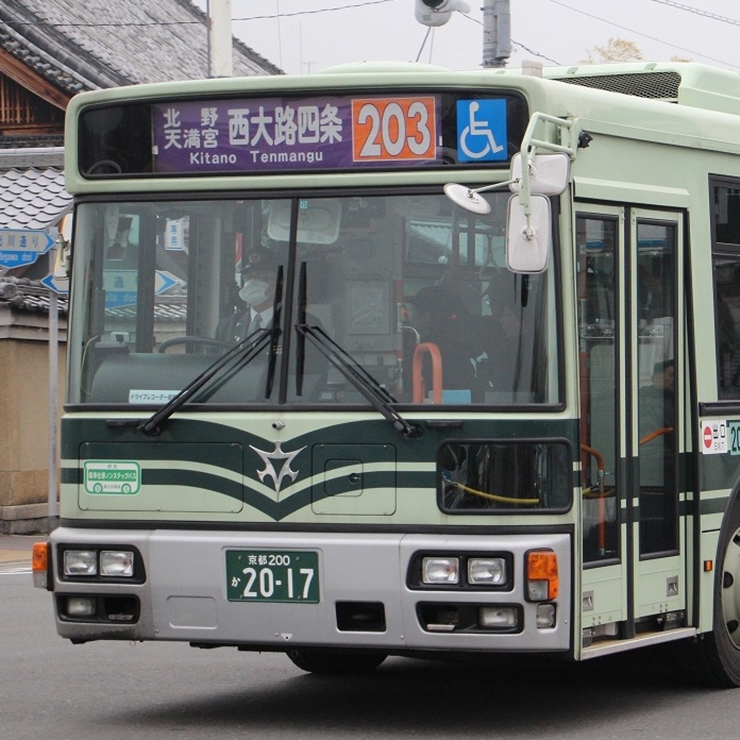 Stream 京都市バス203系統 今出川新町→北野白梅町→西大路三条 現行