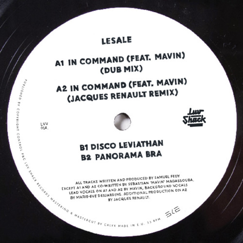LeSale - In Command (feat. Mavin) (Jacques Renault Remix) - LUV014