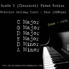 Grade 1 (Classical) Piano Scales - DEMO Backing Track - Fast (108bpm)