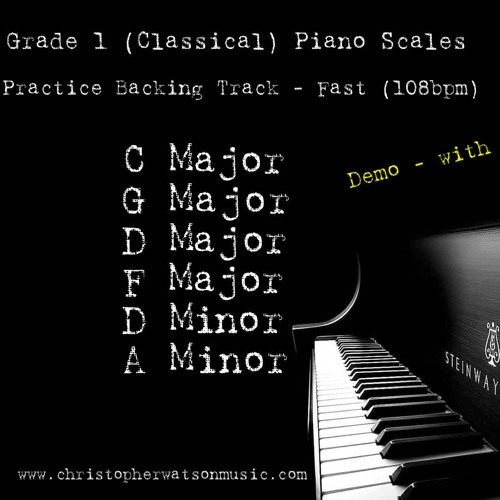 Stream Grade 1 (Classical) Piano Scales DEMO Backing Track Fast