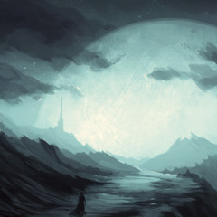 Stoic Warrior In A Moonlit Valley