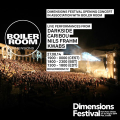 Caribou Boiler Room x Dimensions Opening Concert Live Set