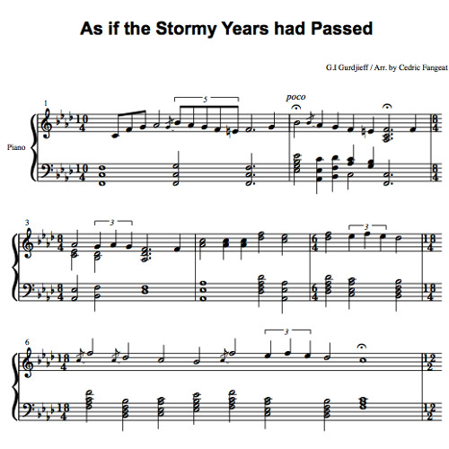 As if the Stormy Years had Pas