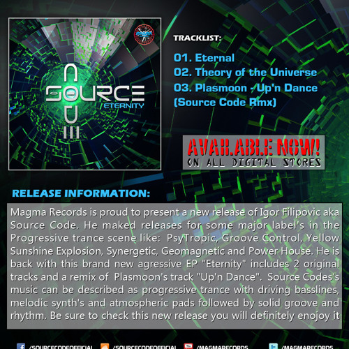 Source Code Eternity EP OUT NOW ! on Magma records
