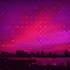 Fuchsia Red Sky