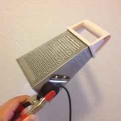 Contact Mic Amplified Cheese Grater