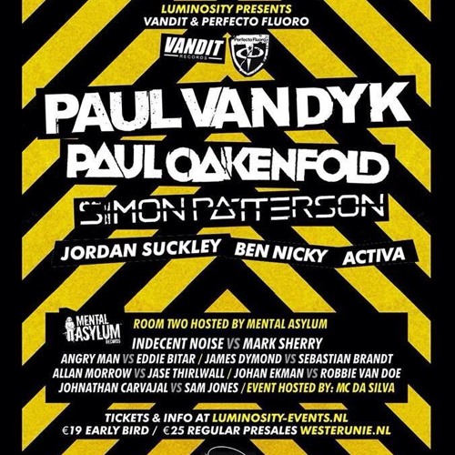 Johan Ekman Vs Robbie Van Döe LIVE @ Luminosity Pres VANDIT & Perfecto | Amsterdam 2014-10-15