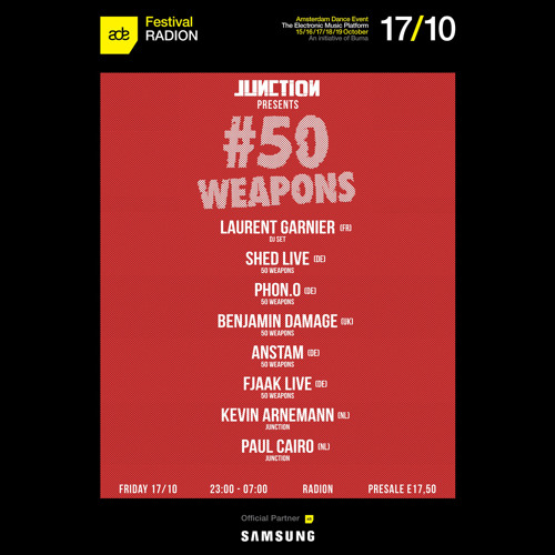 Kevin Arnemann - Live @ Junction presents 50WEAPONS (ADE), RADION 17-10-2014
