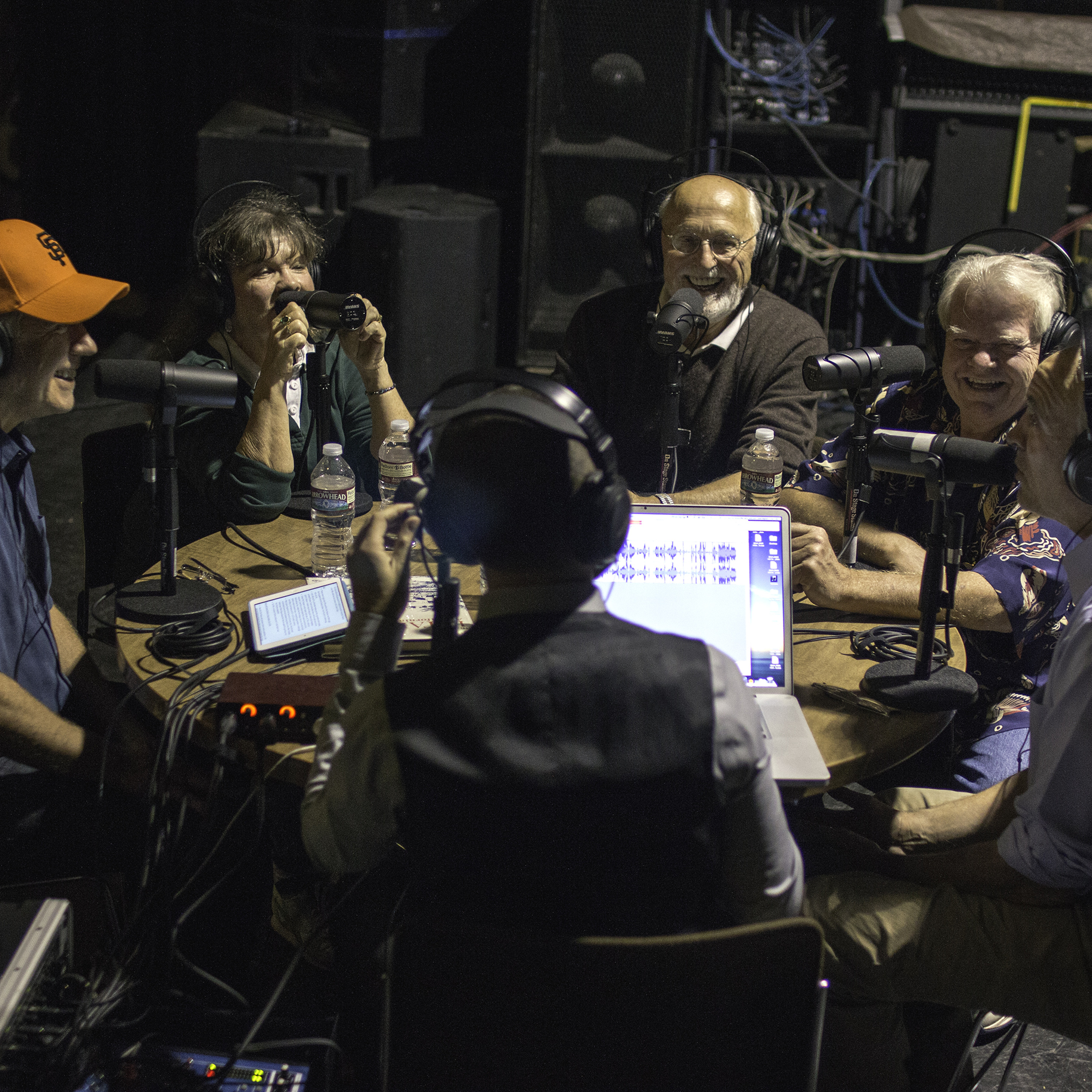 Onstage with Jim and Tom