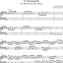 U Guessed It - OG Maco (Classical Piano Cover Remix)- Marcus Norris