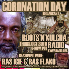 RasTafari Elder Ras Igie Interview w/ Elder Ras Flako :: Roots'n'Kulcha Radio :: October 30th, 2014