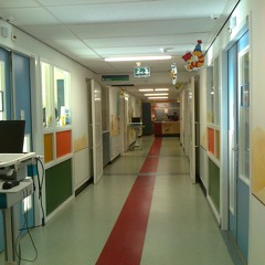 20120127 Hospital corridor ambience with lunch trolley - Erasmus MC Rotterdam