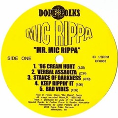 Mic Rippa -  Stance Of Darkness - pre-order now at dopefolksrecords.com