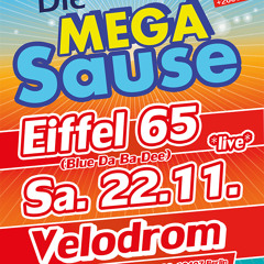 Die 90er MEGA SAUSE Im Velodrom mit Eiffel 65 live am 22.11.2014 im Velodrom