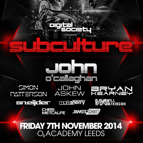 JOHN ASKEW - Live @ SUBCULTURE @ DIGITAL SOCIETY - LEEDS UK 07-11-2014