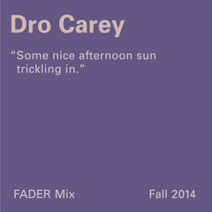 FADER Mix: Dro Carey