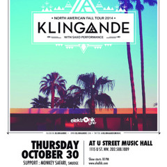 SMUDGE opening set for Klingande at U Street Music Hall 10/30/2014