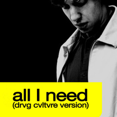 ALL I NEED (DRUG CULTURE VERSION)