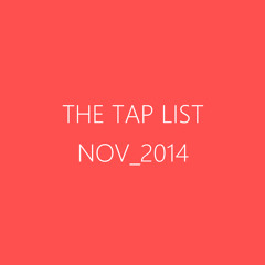 The Tap List November 2014