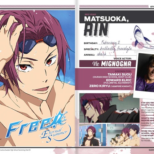Vic Mignongnas response to being OFFICIALY casted as Rin Matsuoka