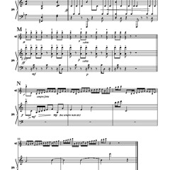 STONEPINE SONATA, for violin & piano, "Allegro & Nightmusic," for young performers