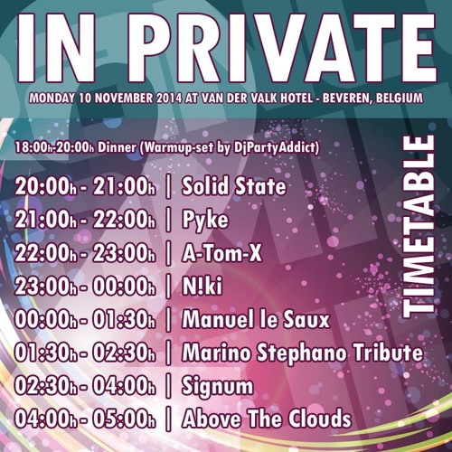 2014-11-10 A-TOM-X@TFB In Private 2.0 Van der Valk Hotel, Beveren