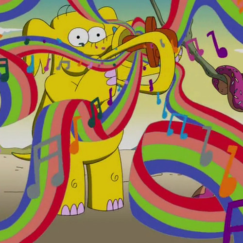 The Simpsons 26x07 - Trippy Blazing Guy Song