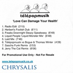 Love can damage your health (Freaks Downright Sleazy Speakeasy)