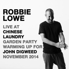 Robbie Lowe warming up for John Digweed @ Laundry Garden Party November 2014 [LIVE]