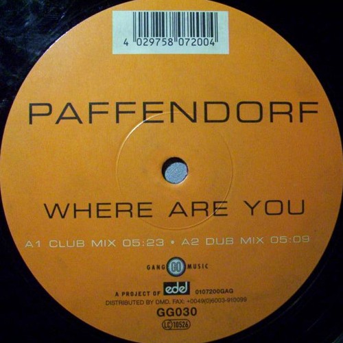 Paffendorf - Where Are You