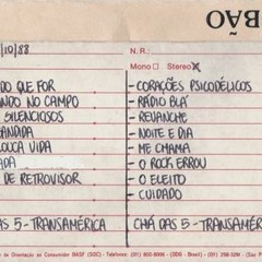 Lobão e Os Presidentes, Chá das Cinco, Transamérica FM 13-10-88