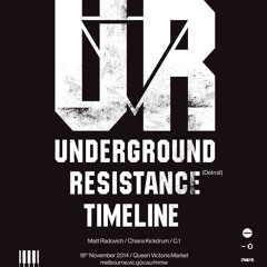 Matt Radovich DJing In Support Of Underground Resistance Timeline Nov 2014 For Stable Music And MMW
