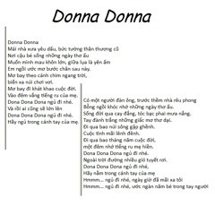 Donna Donna (nhac ko loi)