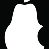 F est. Груша в стиле Apple. Логотип груша. Логотип в виде груши. Iphone виде груши.