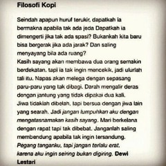 Filosofi Kopi (covered Dewi Lestari)