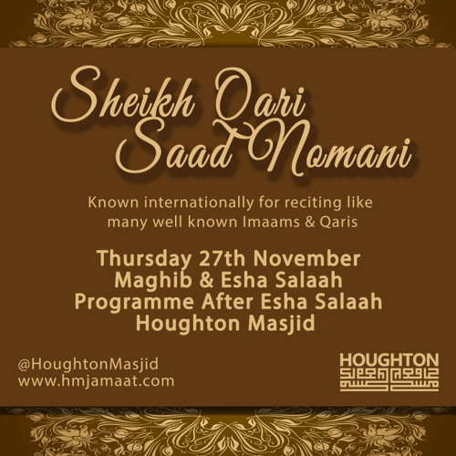 Shiekh Qari Saad Nomani  Main Programm