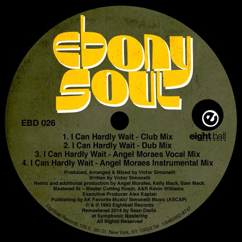 EBONY SOUL 『I CAN HARDLY WAIT』 Stream Ebony Soul by Victor Simonelli I Can Hardly Wait