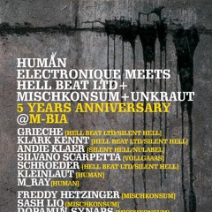 Freddy Hetzinger - 5 JAHRE HUMAN ELECTRONIQUE Meets HELL BEAT LIMITED & MISCHKONSUM M-Bia 28.11.14