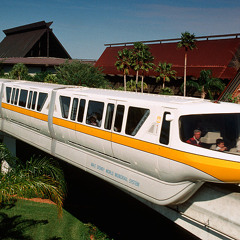 Monorail To Polynesian Resort