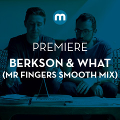Premiere: Berkson & What 'Make It True' (Mr Fingers Smooth Mix)