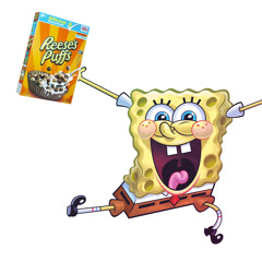 SpongeBob got his hands on some Reese's Puffs