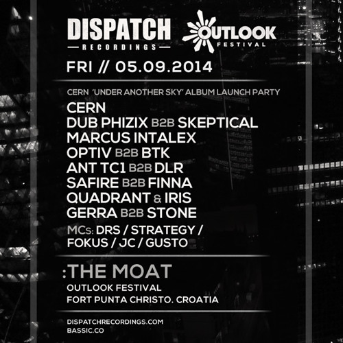 Optiv B2B BTK @ Dispatch Recordings Stage - The Moat, Outlook Festival, Croatia - 05/09/2014