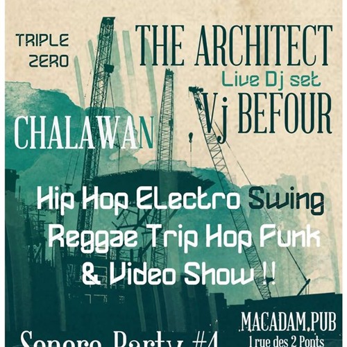 Sonore party #4  The Architect vs Befour 23/03 @ Montpellier
