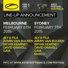 Line-Up Announcement ASOT Festival 700 Australia!